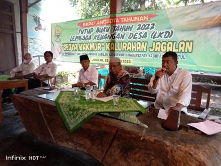Rapat Anggota Tahunan LKD Sedya Makmur Kalurahan Jagalan Tutup Buku 2022